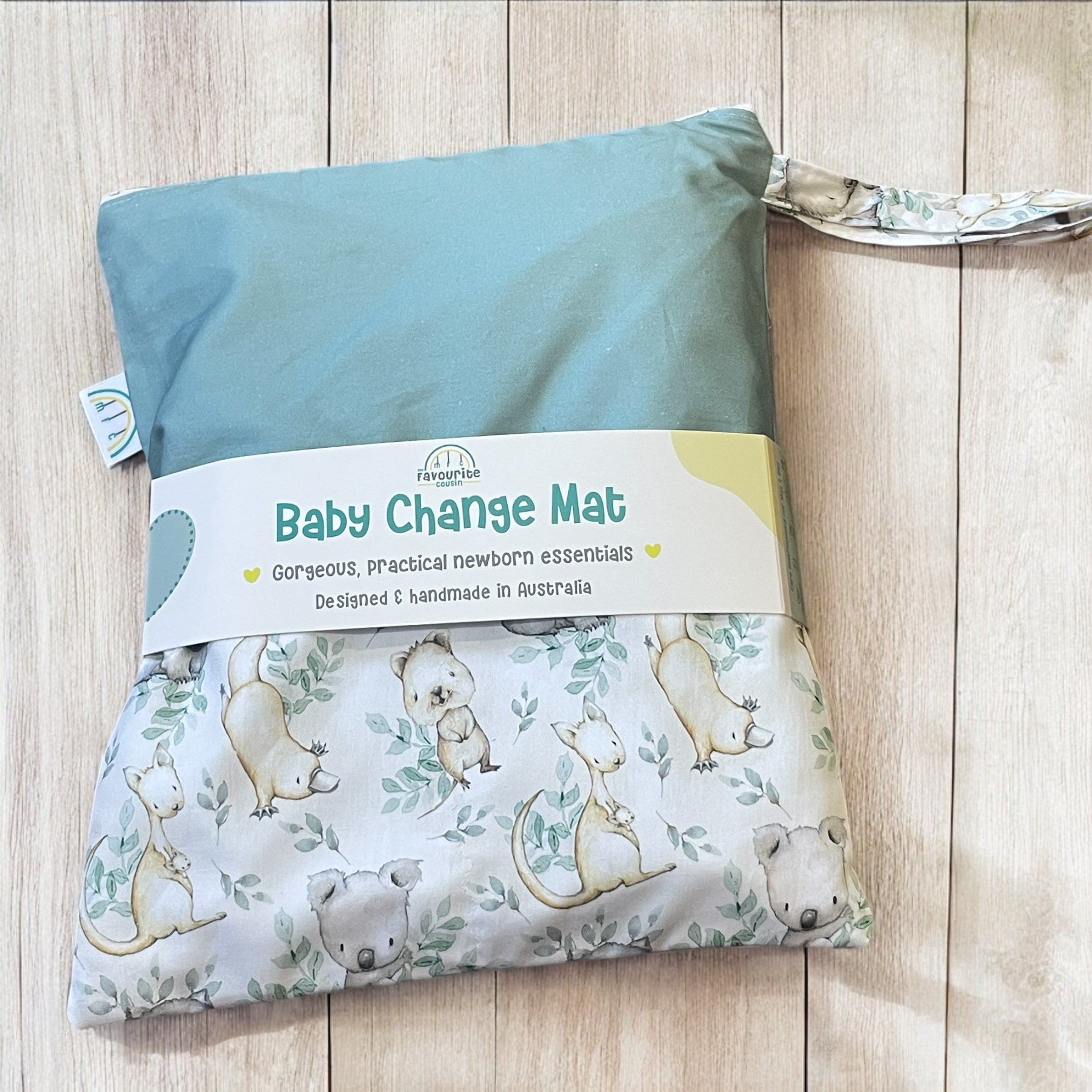 Aussie Wombat & Friends Baby Change Mat