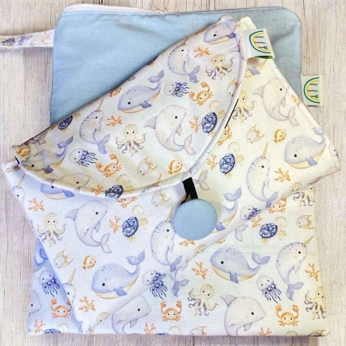 Underwater Ocean Blue Baby Change Mat
