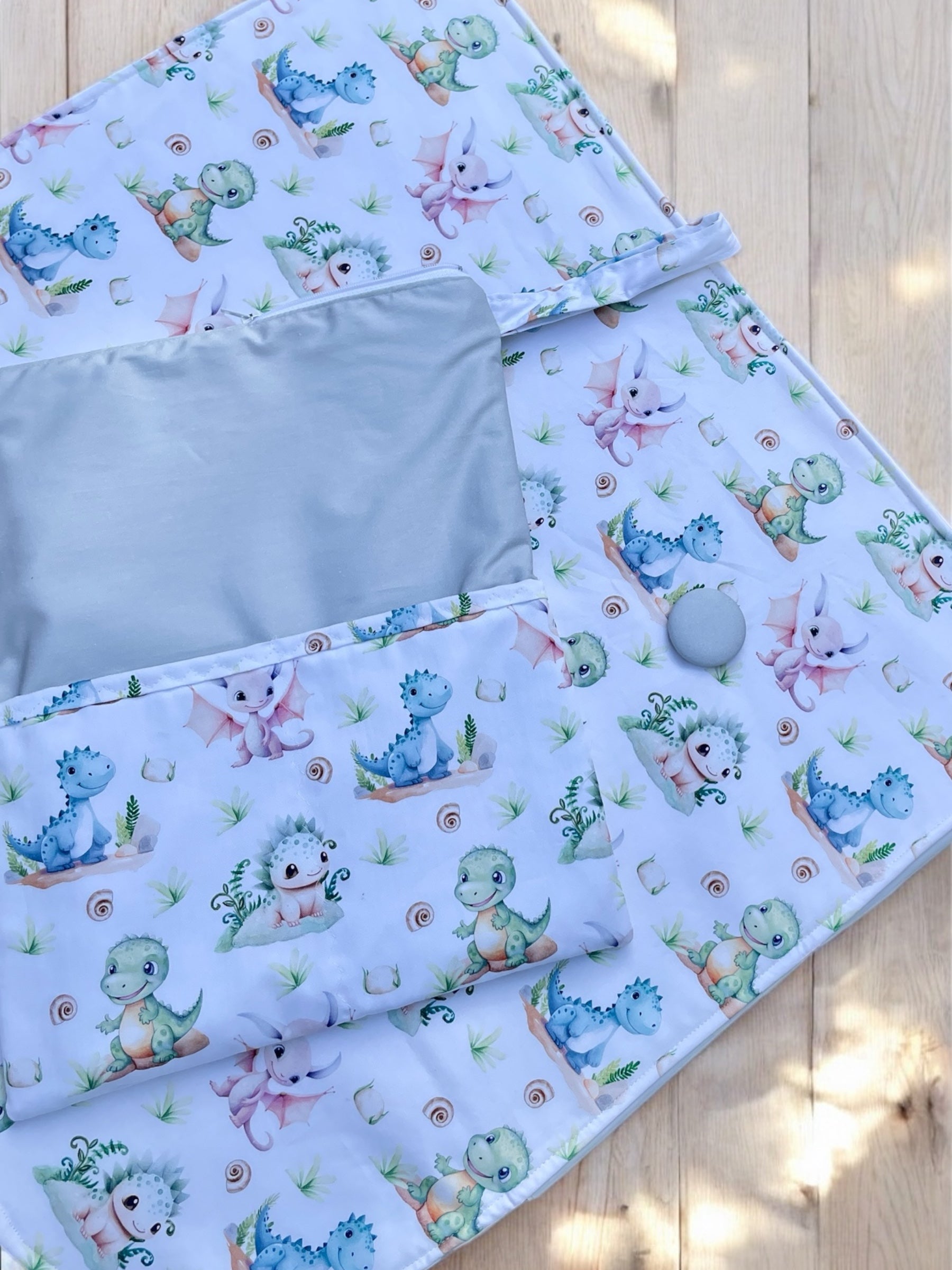 Dino & Dragon Baby Change Mat
