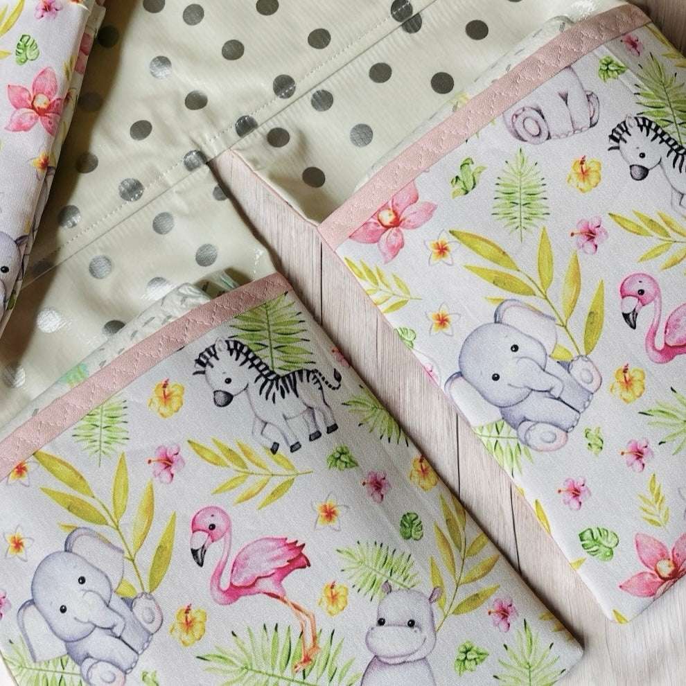 African Jungle Pink Baby Change Mat