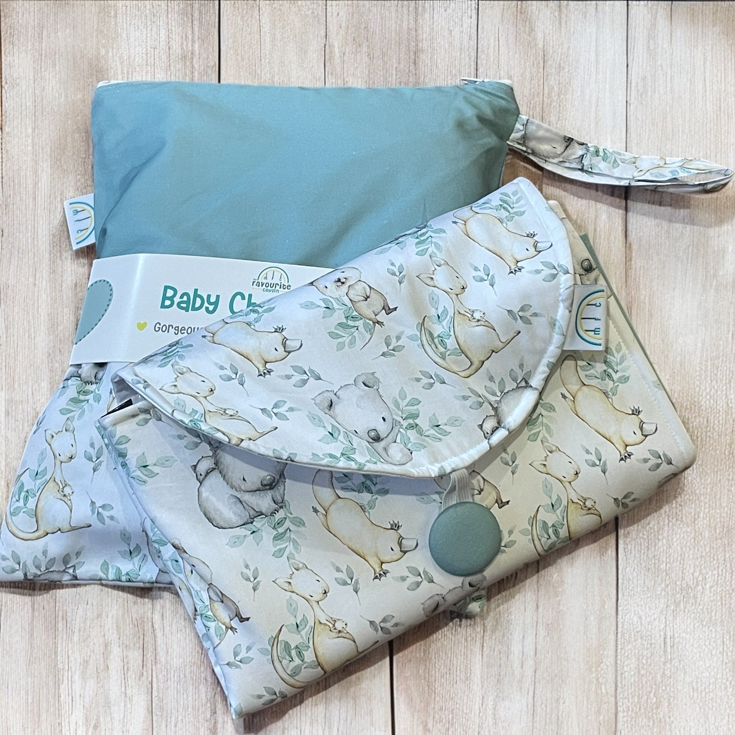 Aussie Wombat & Friends Baby Change Mat
