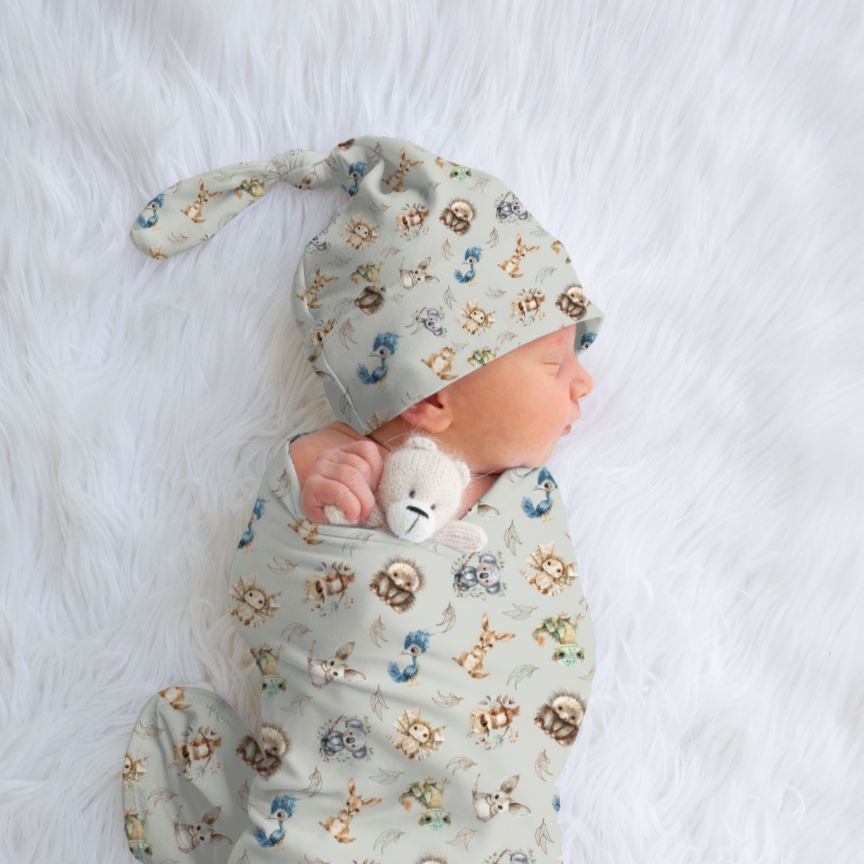 handmade baby swaddle