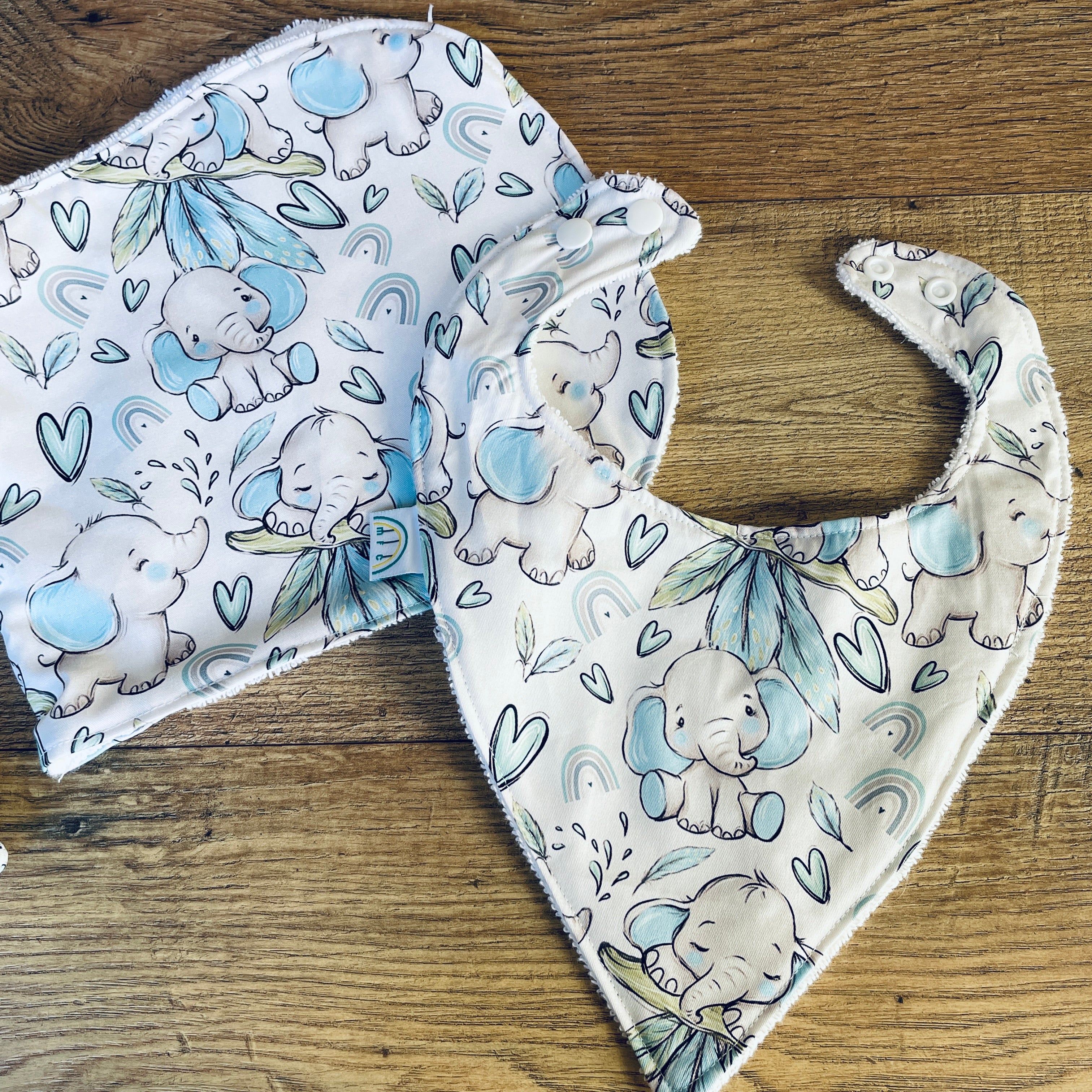 Blue Elephant Baby Change Mat Set