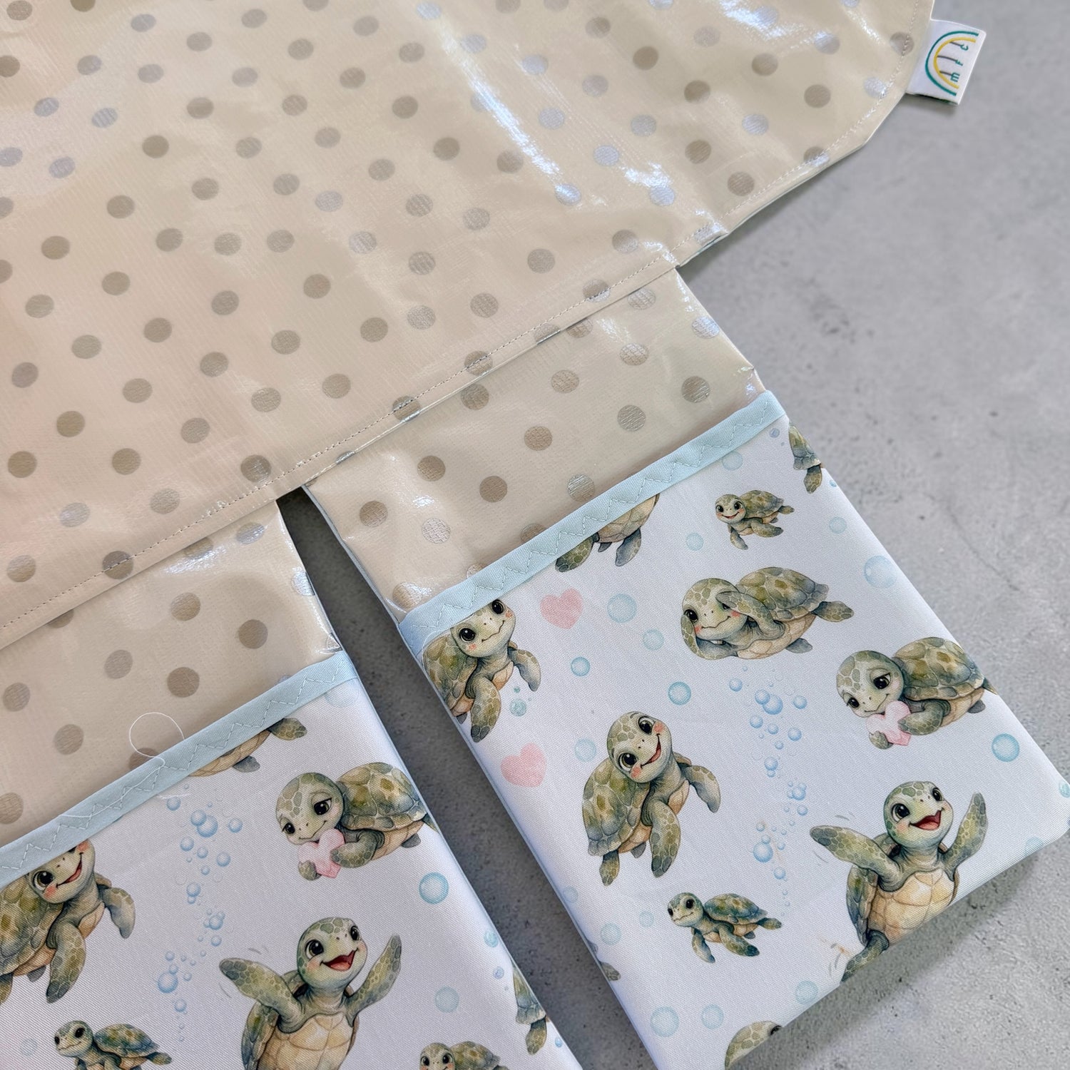 Turtley Adorable Blue Baby Change Mat