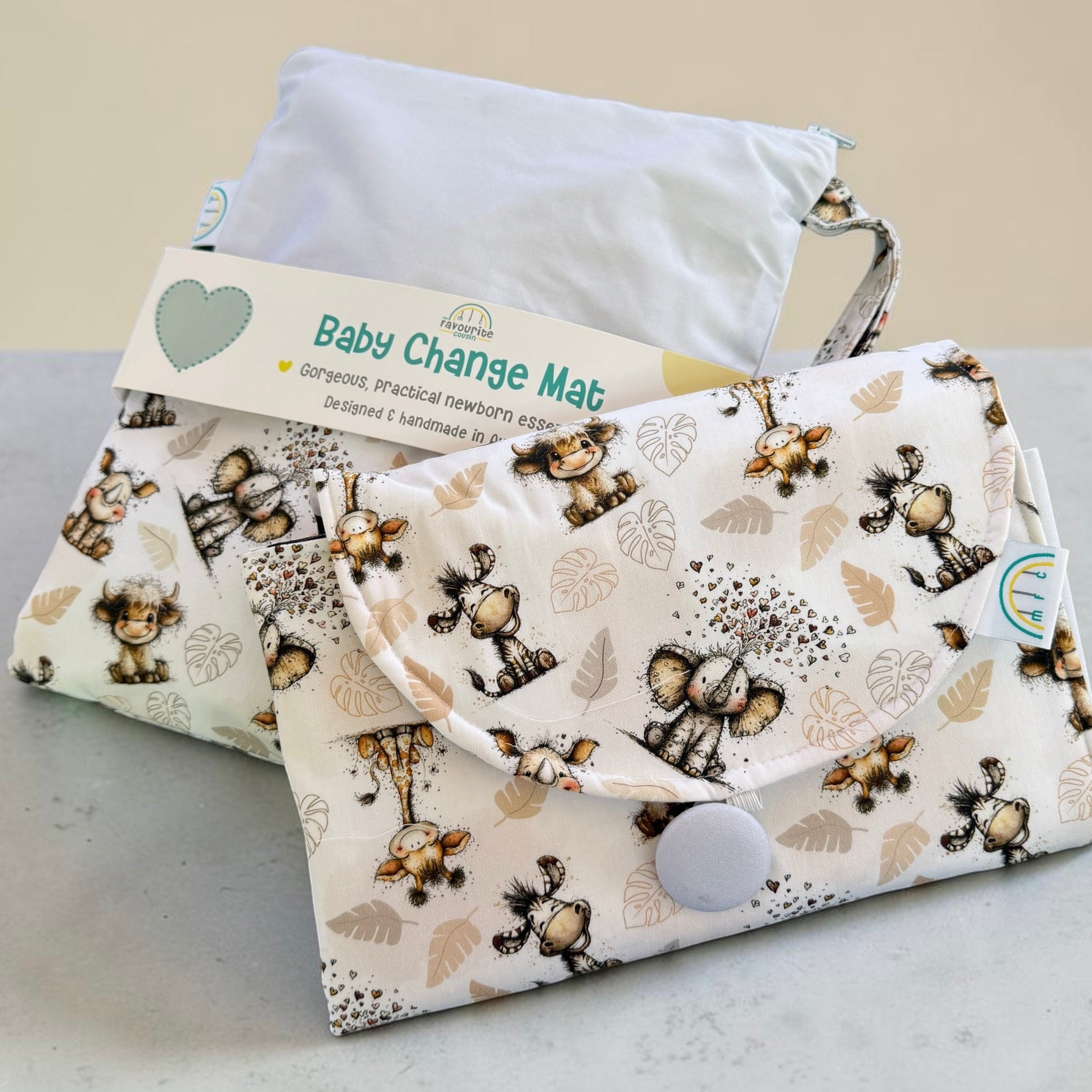Quirky Jungle Baby Change Mat