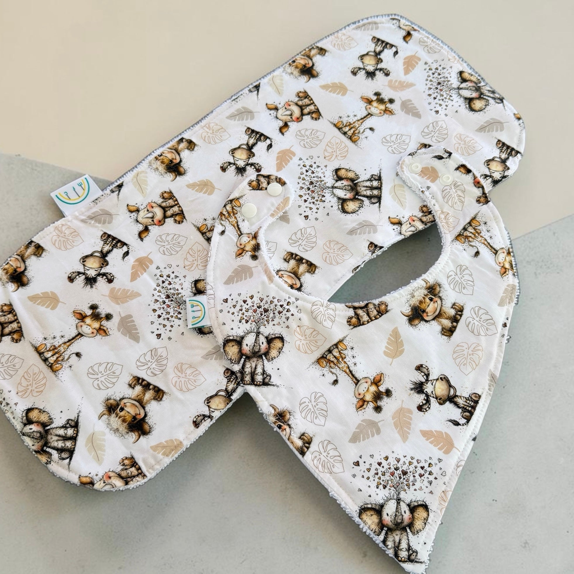 Quirky Jungle Baby Change Mat Set