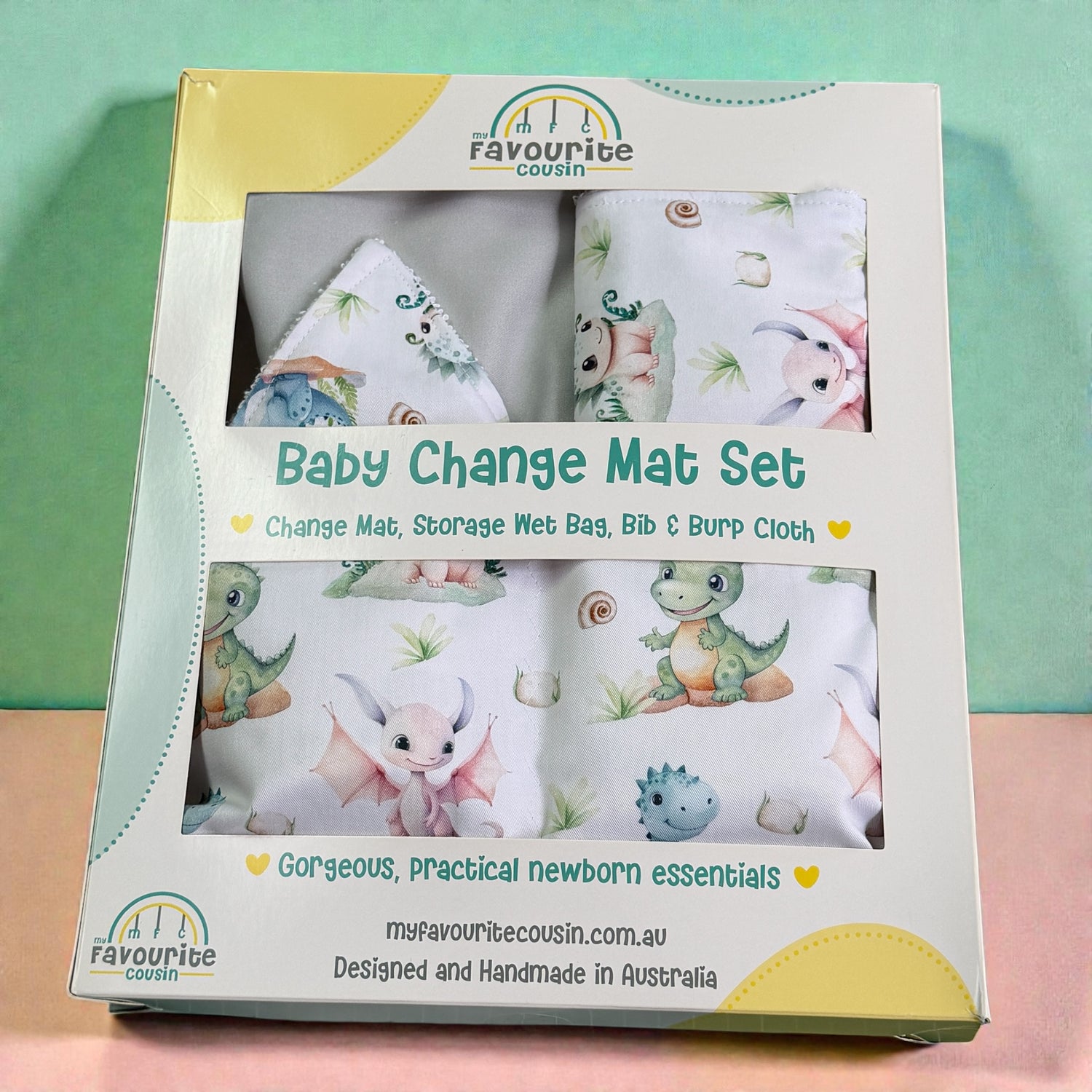 Dino Dragon Baby Change Mat Set