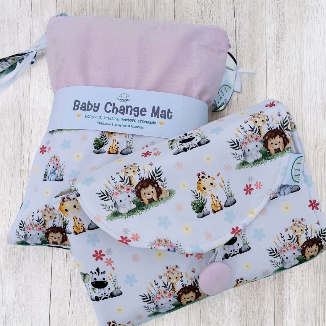 Jolly Jungle Floral Baby Change Mat