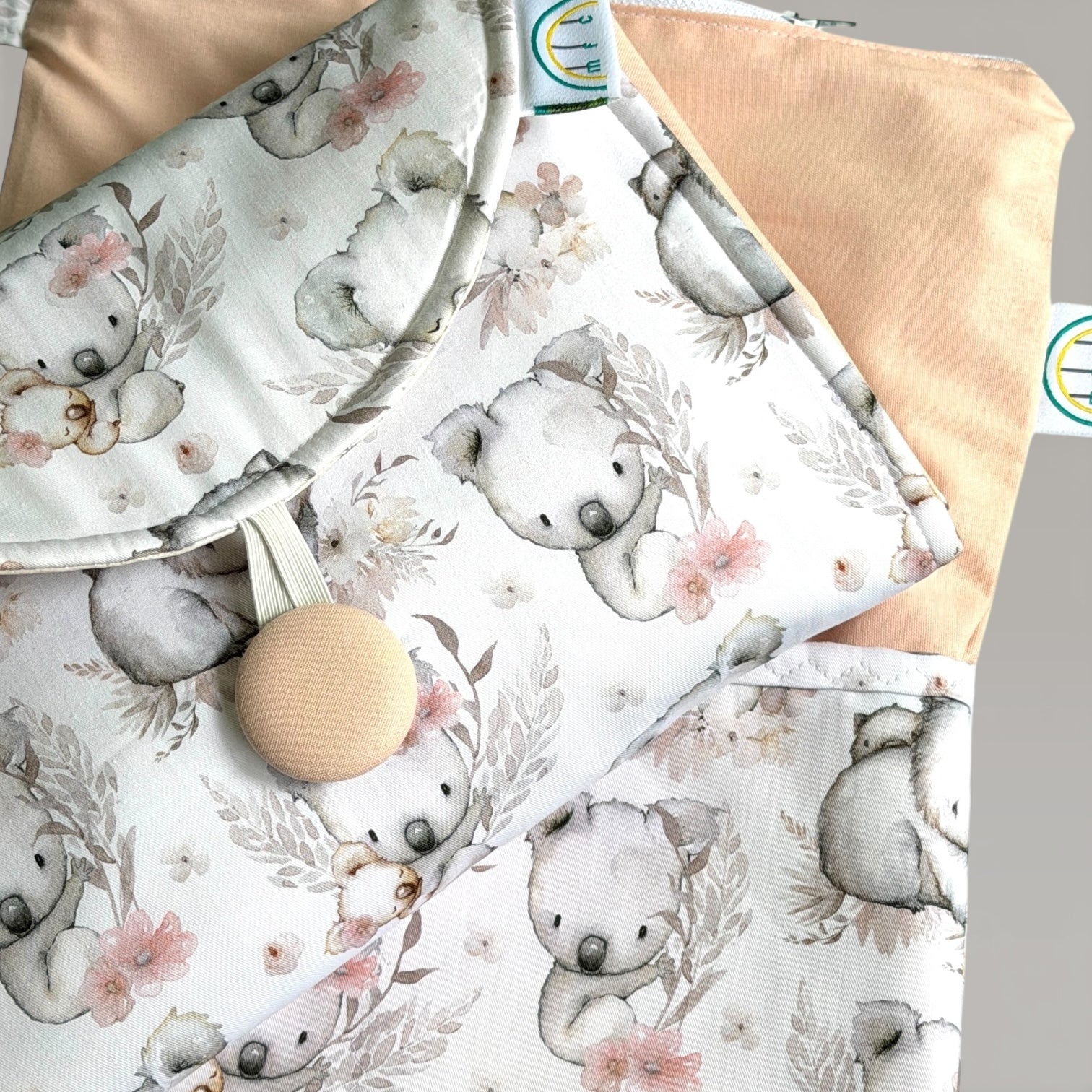 Kutie Koala Peach Baby Change Mat