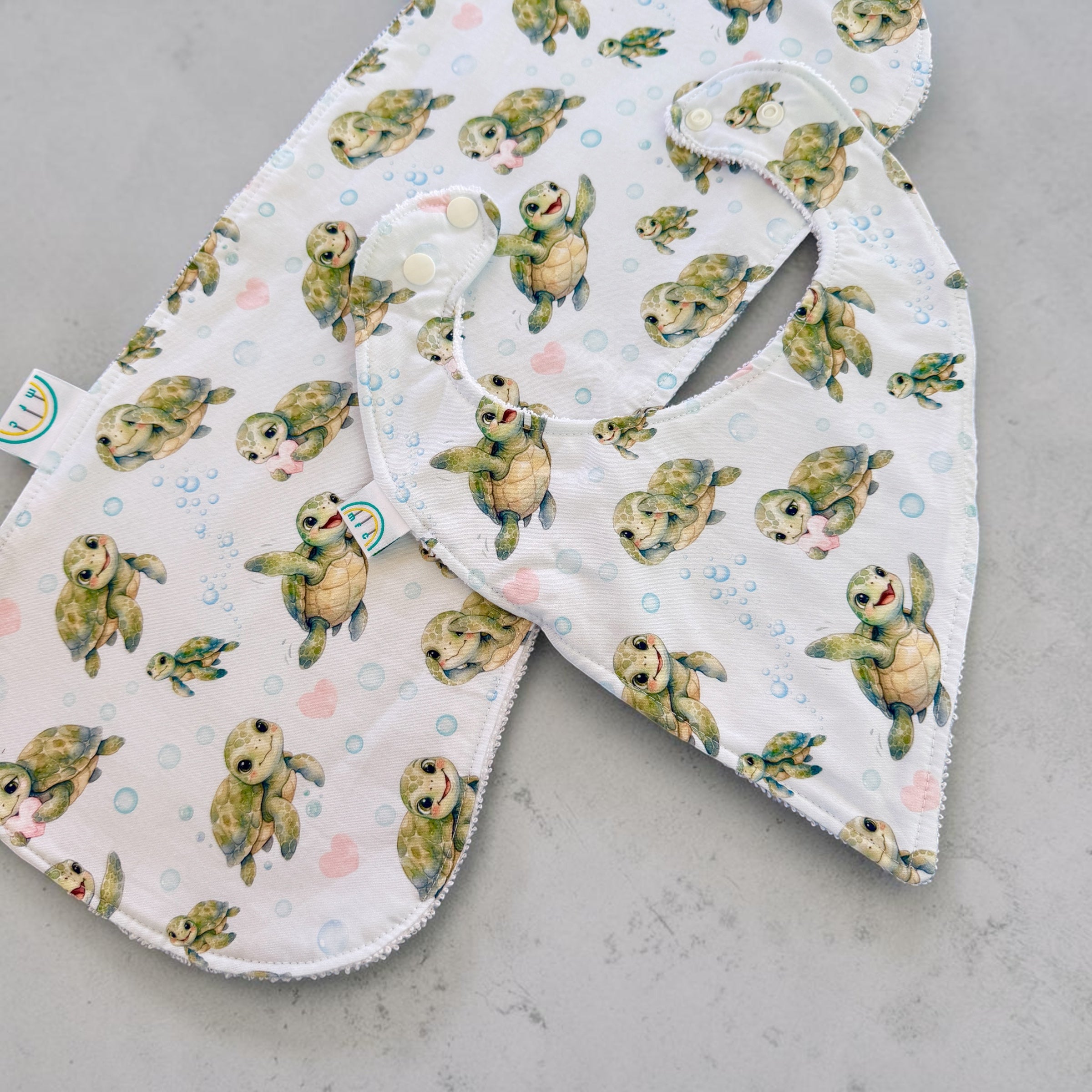 Turtley Adorable Pink Baby Change Mat Set