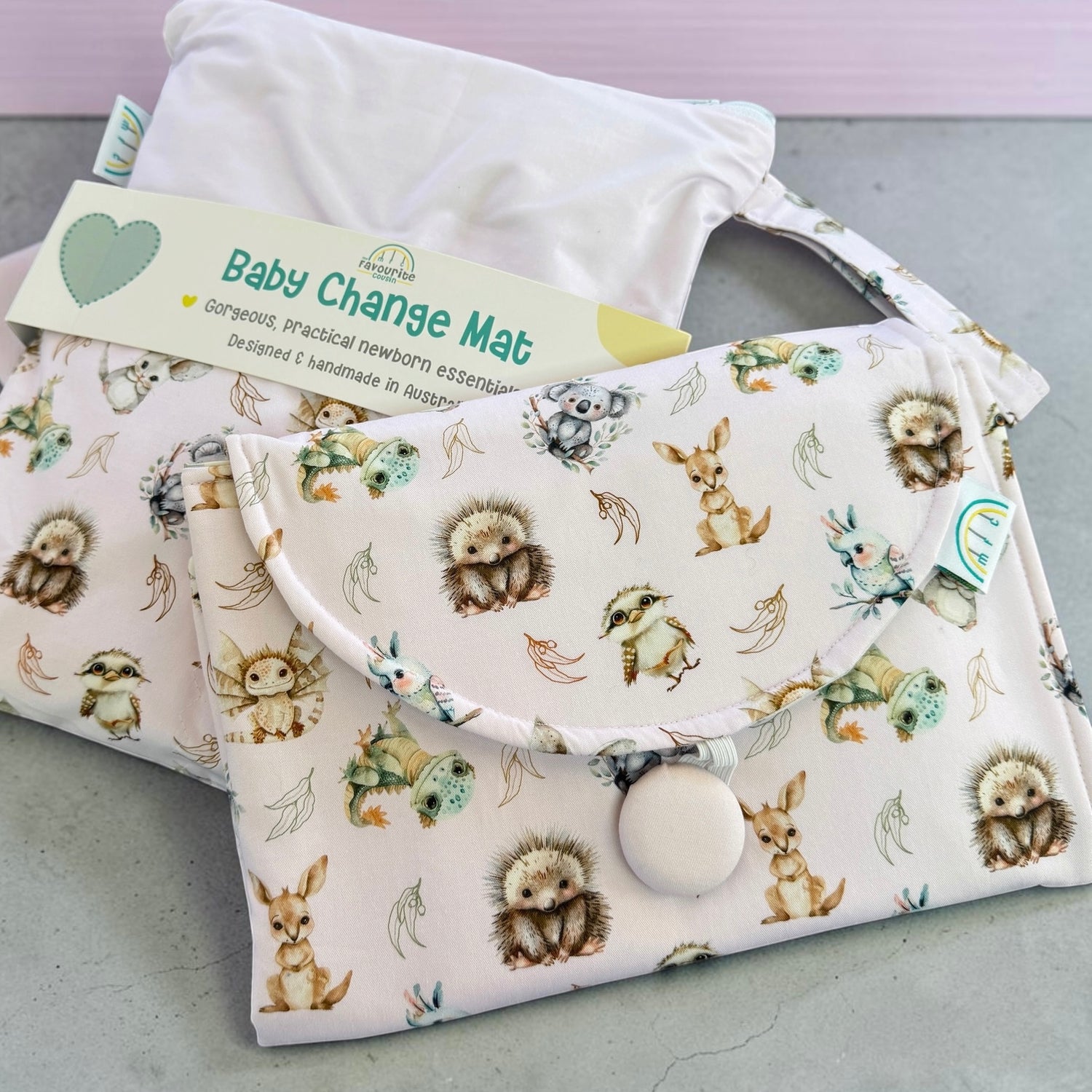 Aussie Babies Pink Baby Change Mat