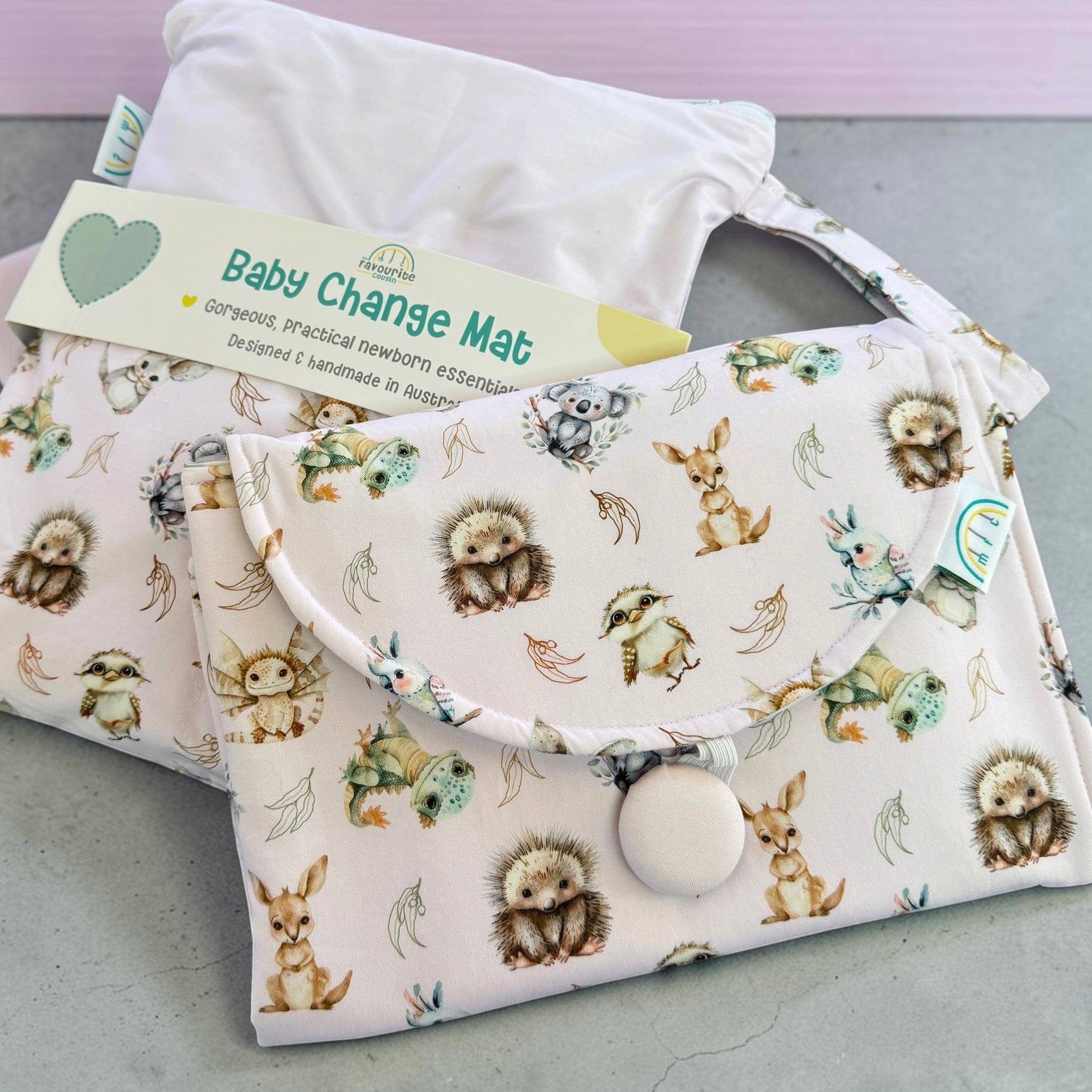 Aussie Babies Pink Baby Change Mat