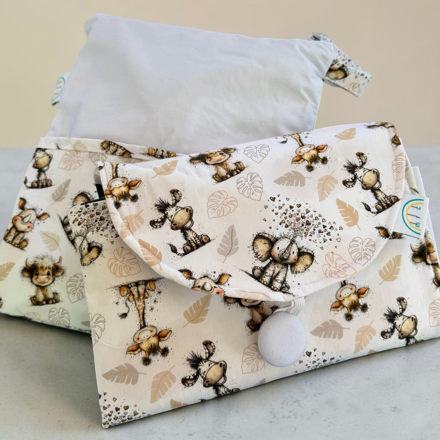 Quirky Jungle Baby Change Mat Set