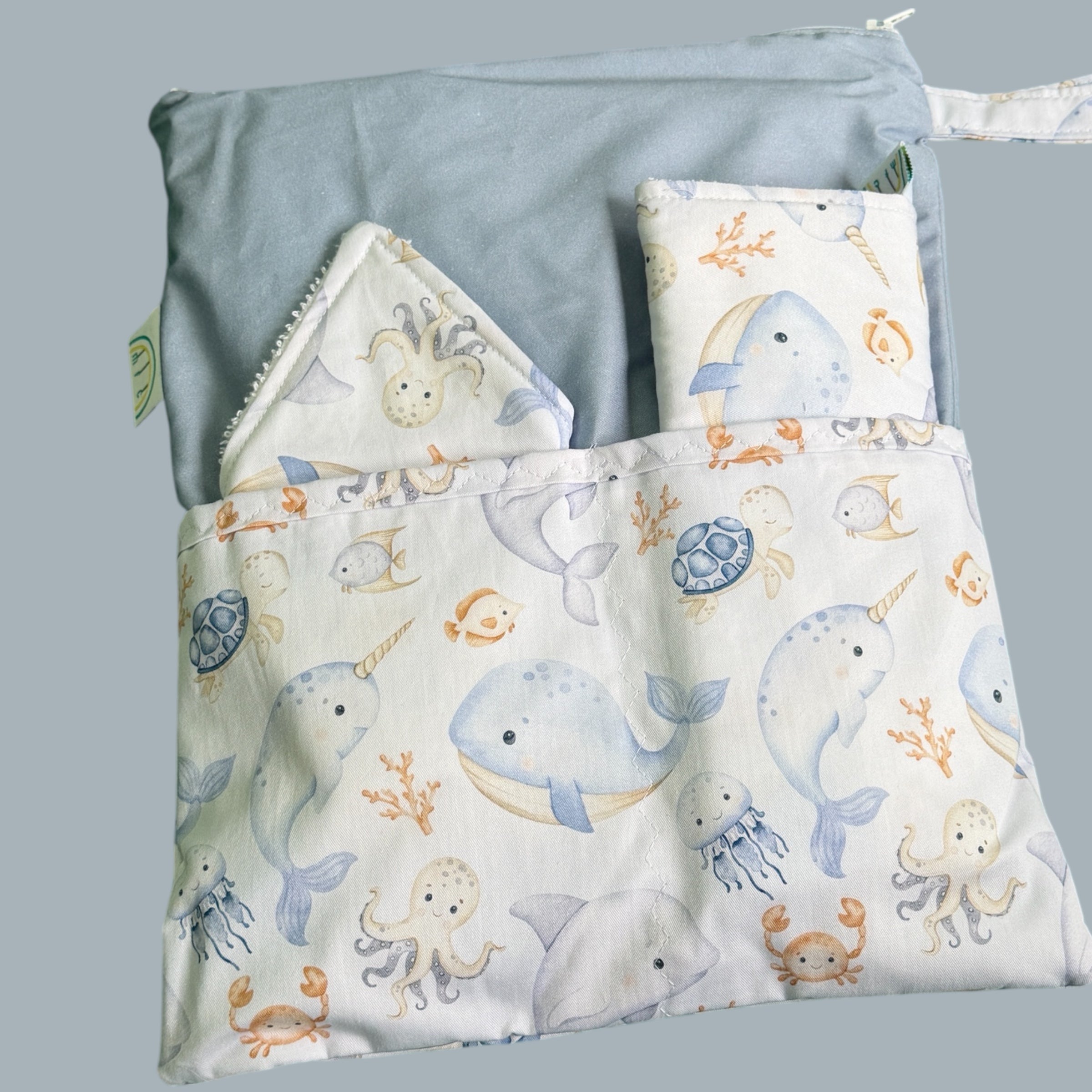 Ocean Blue Baby Change Mat Set