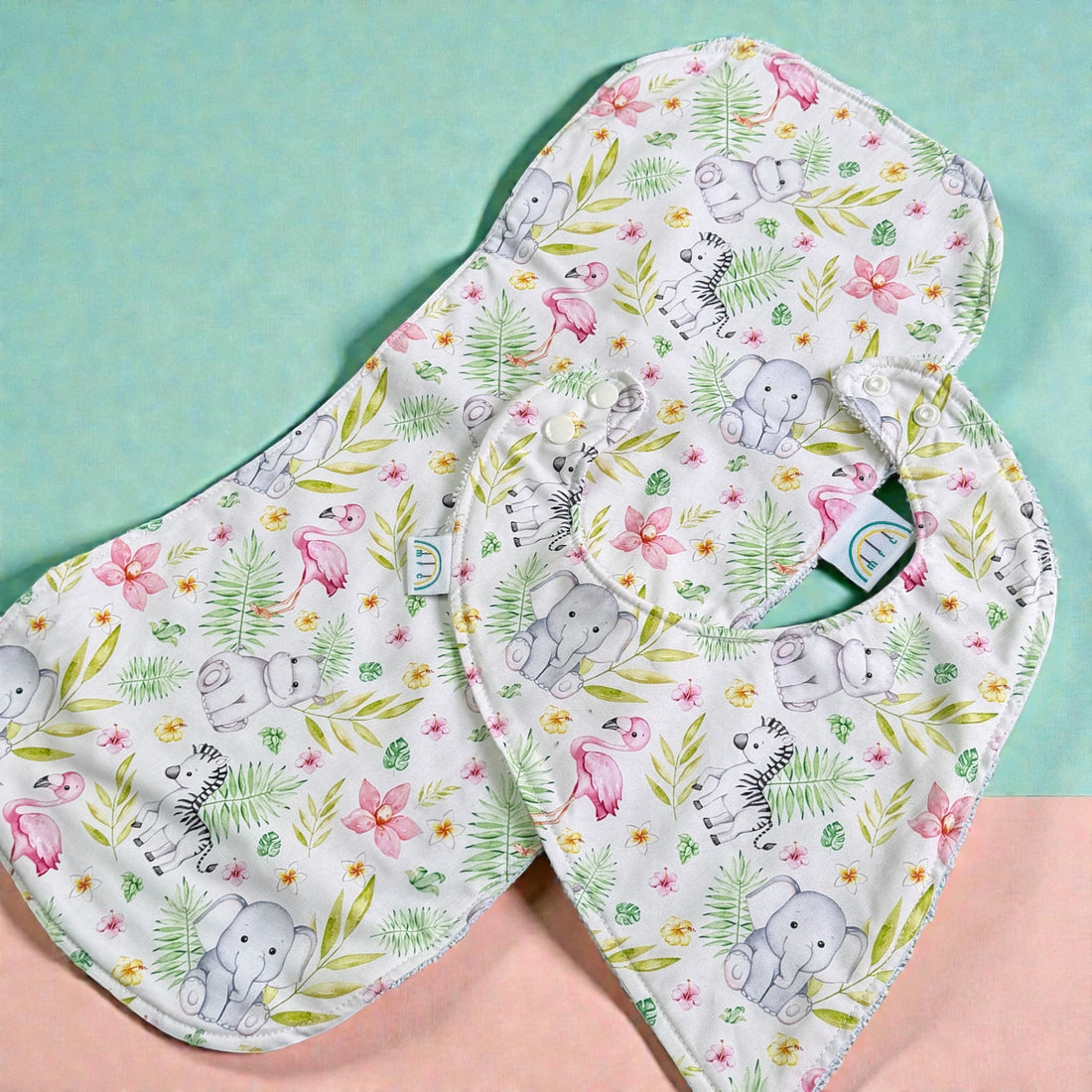 Pink Jungle Baby Change Mat Set