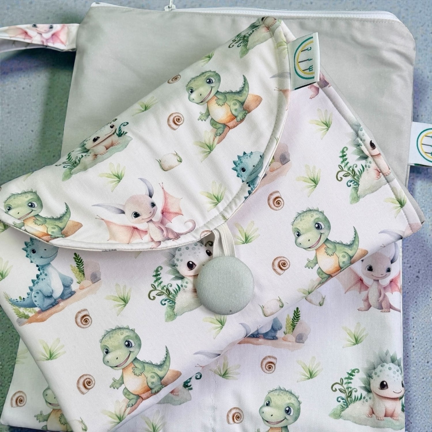 Dino &amp; Dragon Baby Change Mat