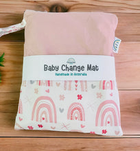 Load image into Gallery viewer, Pink Rainbow Baby Change Mat