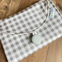 Load image into Gallery viewer, Sage Gingham Baby Change Mat
