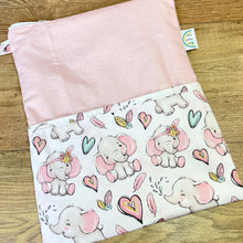 Load image into Gallery viewer, Pink Elephant Baby Change Mat