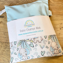 Load image into Gallery viewer, Blue Elephant Baby Change Mat